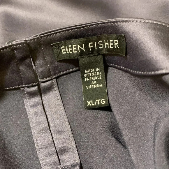 EILEEN FISHER NWOT Ballet Neck Box Top‎ in Navy - Picture 6 of 9